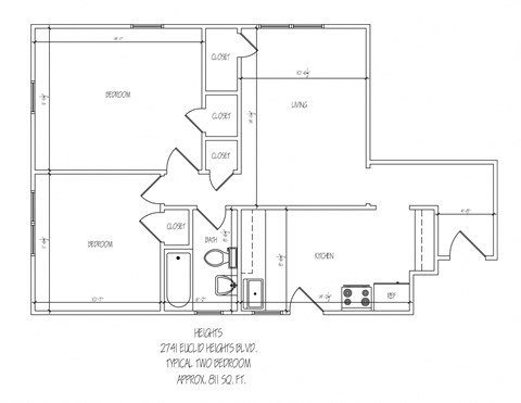 Heights Typical 2 Bedroom